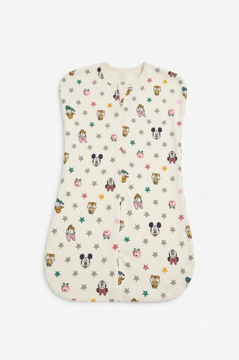Mickey Zip Swaddle | Soft & Cozy Newborn Swaddle Sack