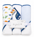 3Piece Baby Bath Set – Hooded Towels Ultra Soft Floral Bath Towels for Newborn