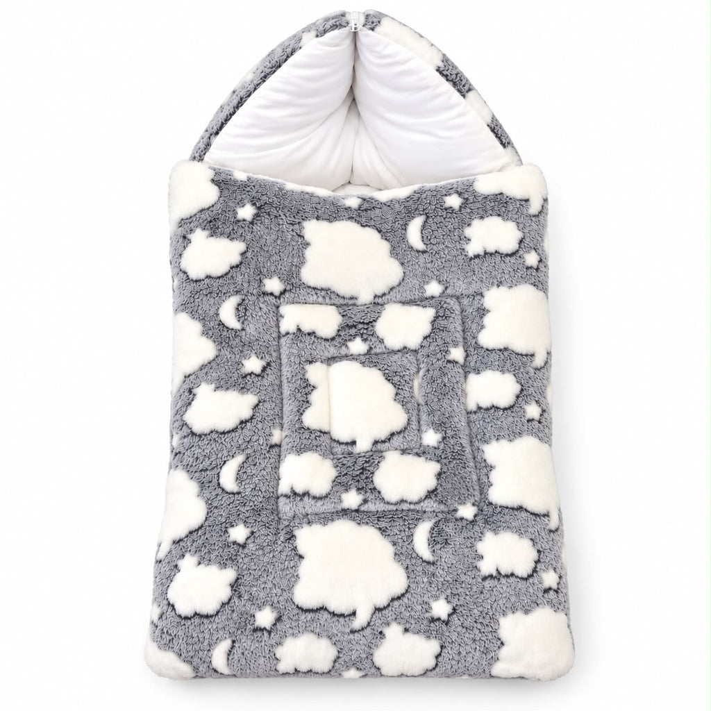 CloudDream™ Luxury Baby Nest — Cozy Comfort Cocoon Bed Set (Grey)