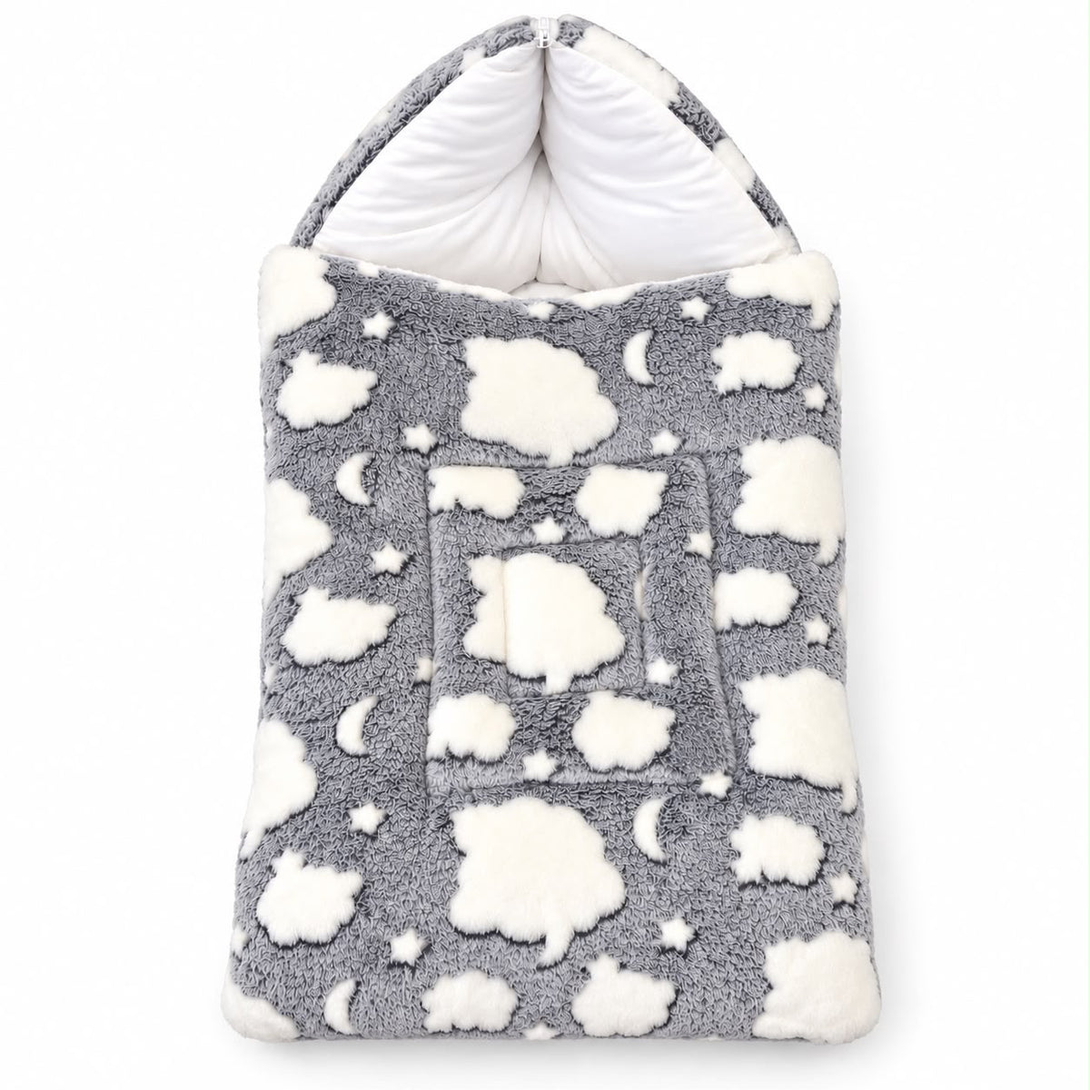 CloudDream™ Luxury Baby Nest — Cozy Comfort Cocoon Bed Set (Grey)