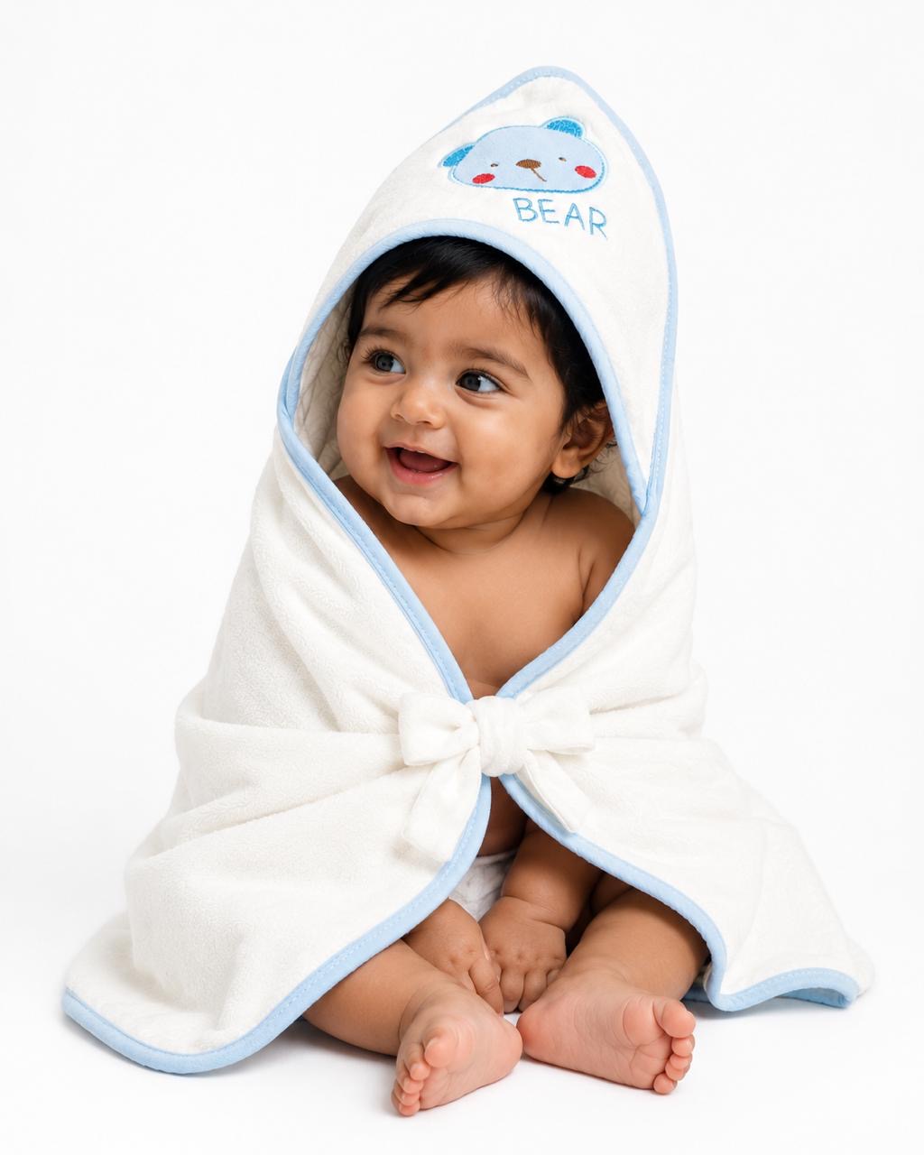 Baby Bear Hooded Wrap Blanket + Newborn Swaddle