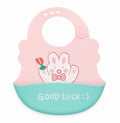 Premium Silicone Baby Feeding Bib | Waterproof with Food Catcher Pocket