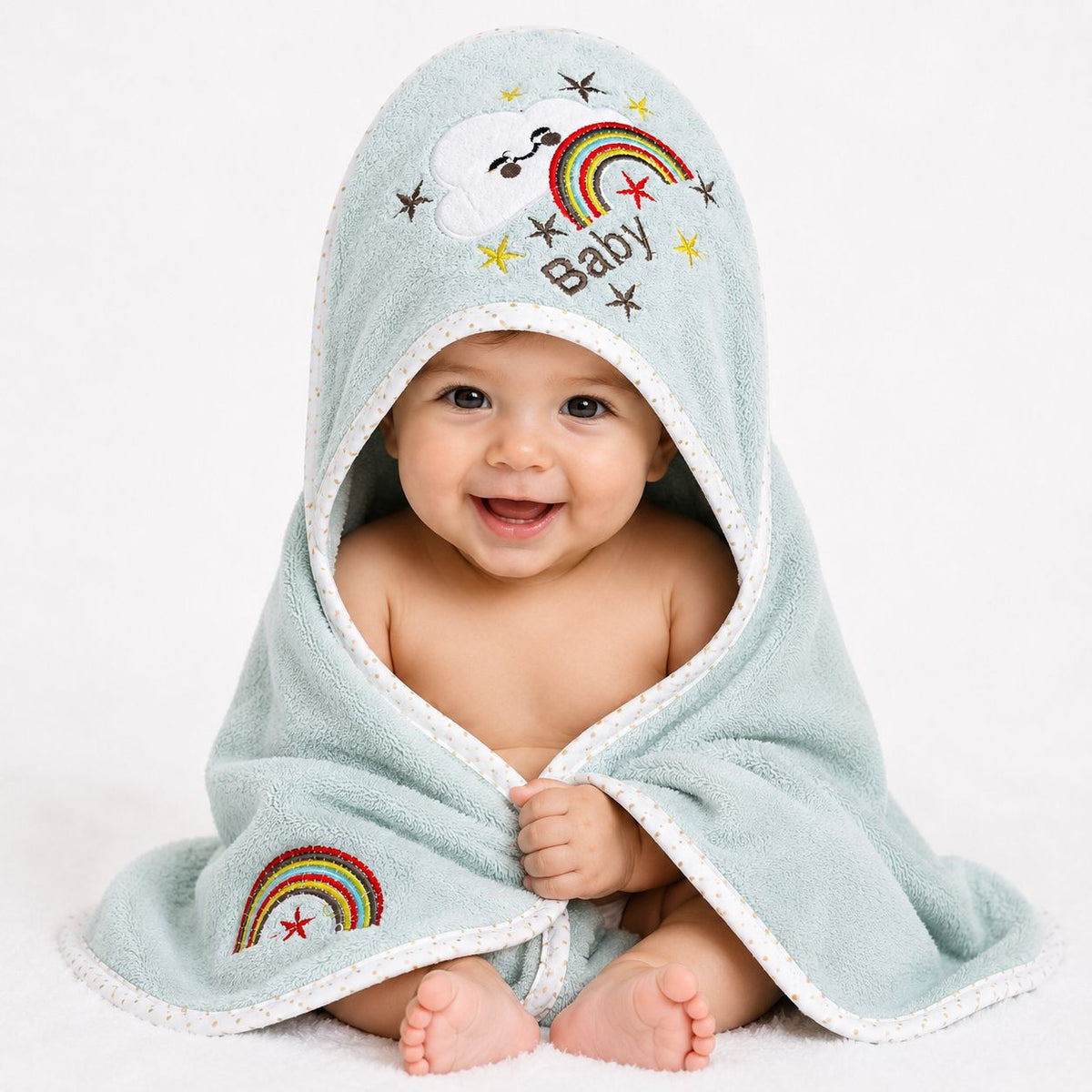 Premium Baby Bath Towel & Face Towel Set – 5 Pieces