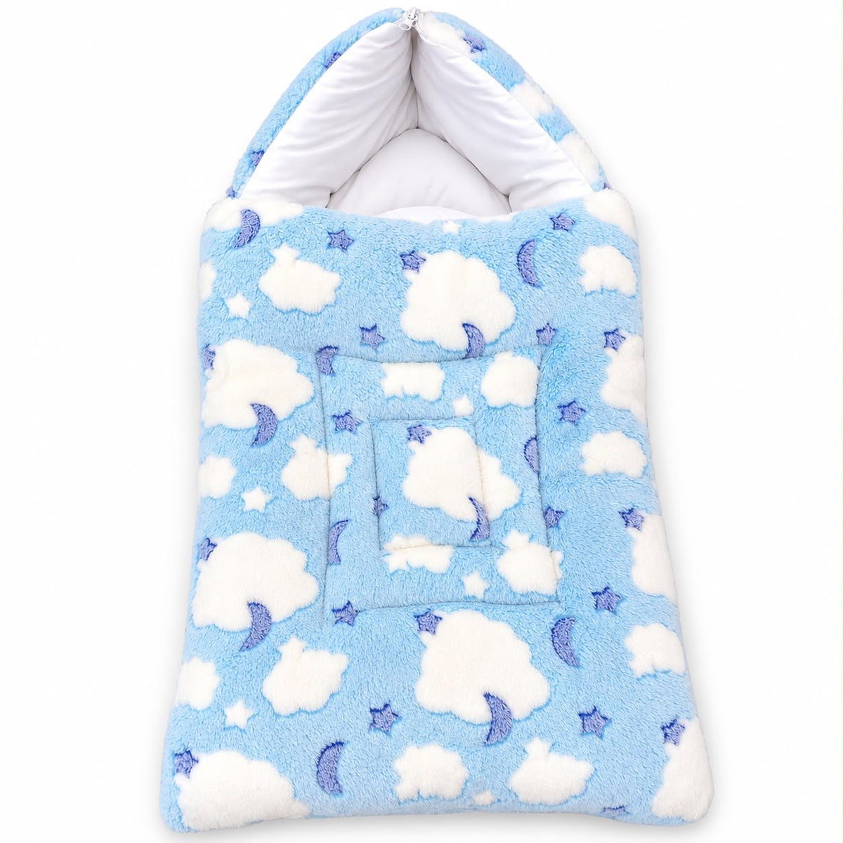 CloudDream™ Luxury Baby Nest — Cozy Comfort Cocoon Bed Set (Blue)