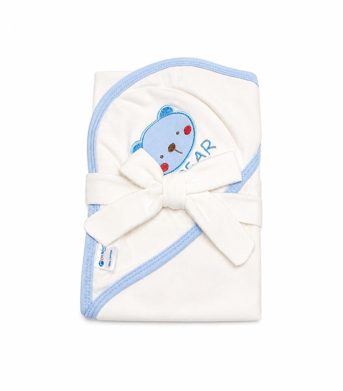 Baby Bear Hooded Wrap Blanket + Newborn Swaddle