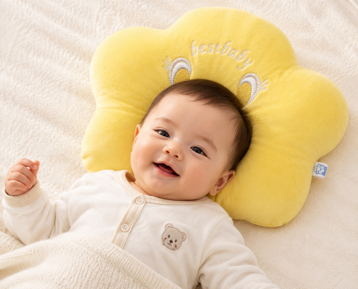 BestBaby Soft Cloud Baby Pillow – Ultra Soft Infant Head Support