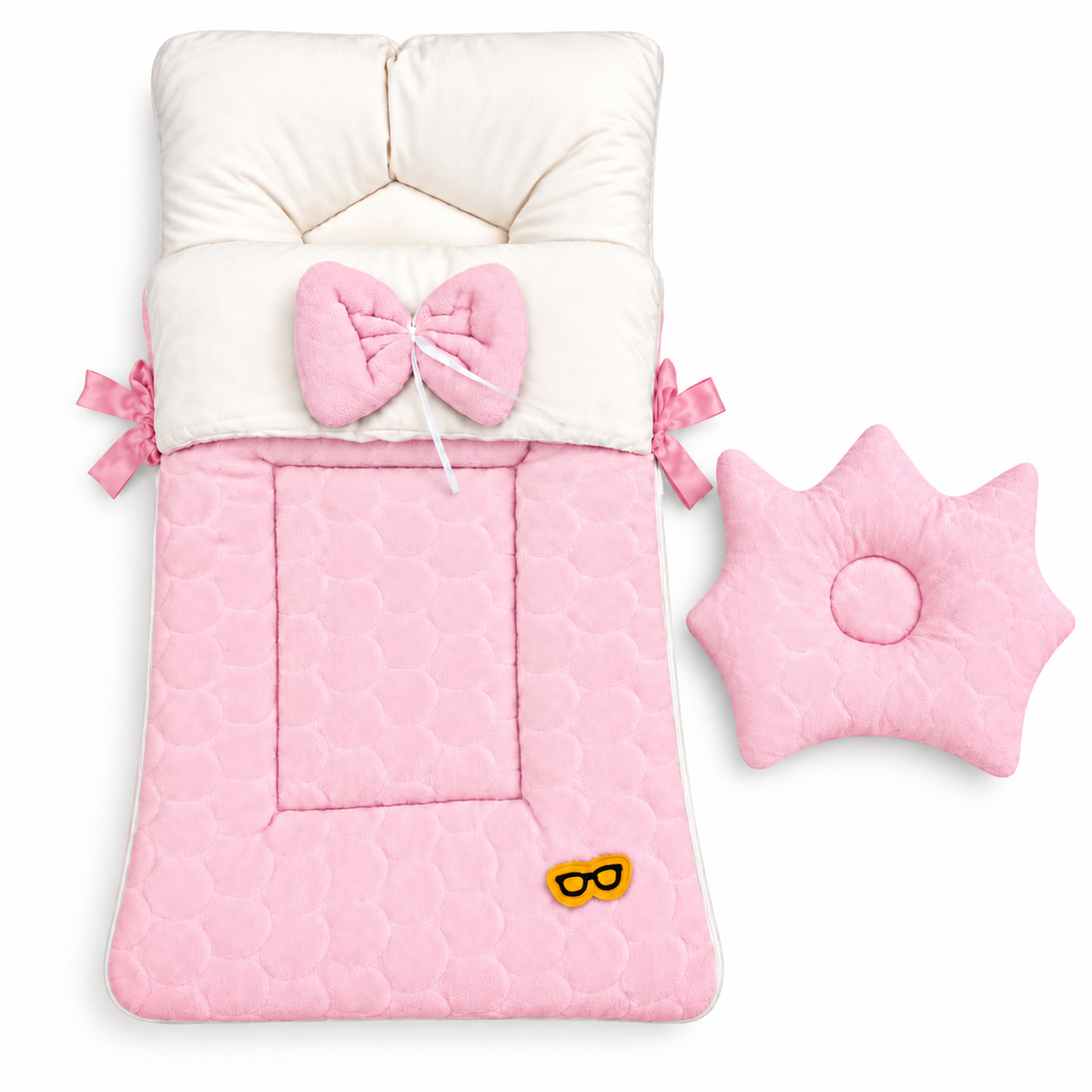 Premium Soft LittleCloud™ Luxury Baby Bedding Set — Cozy & Adorable (Carry Nest + Pillow)