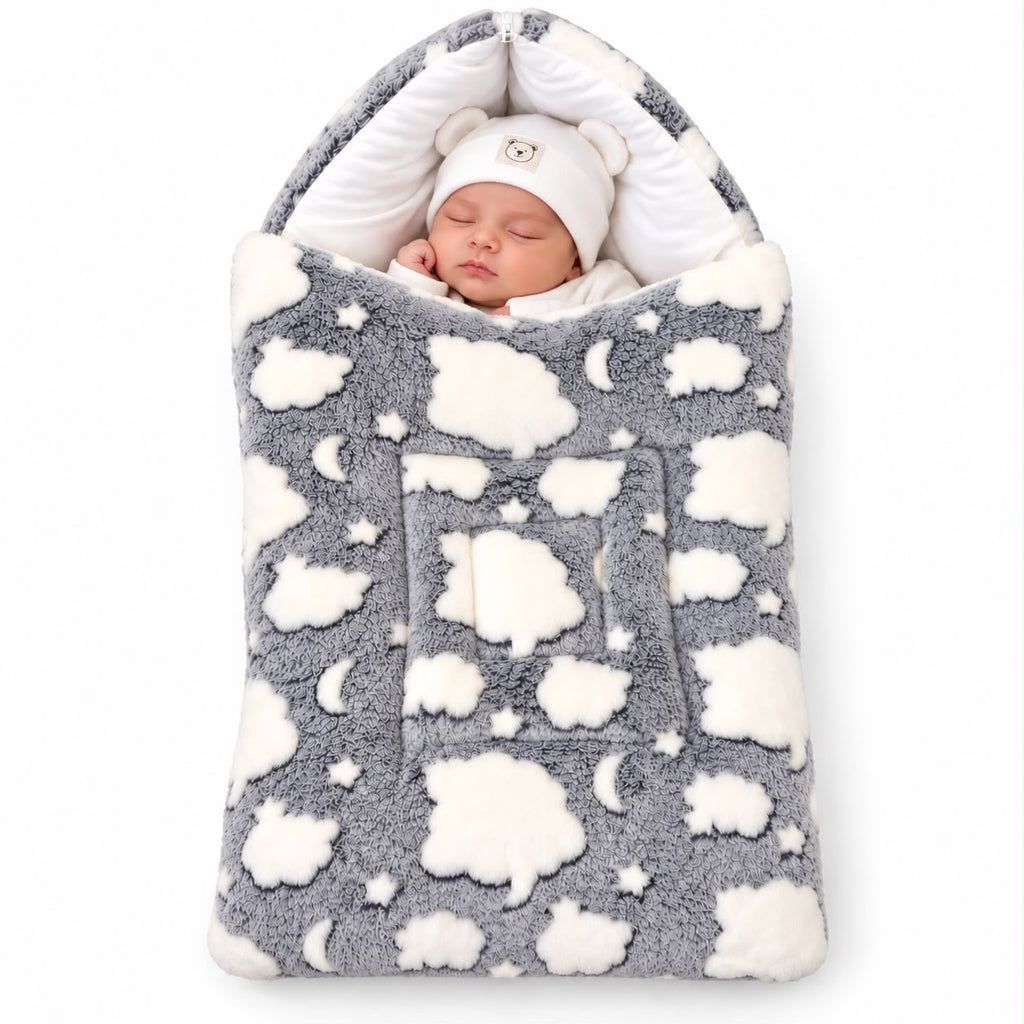 CloudDream™ Luxury Baby Nest — Cozy Comfort Cocoon Bed Set (Grey)