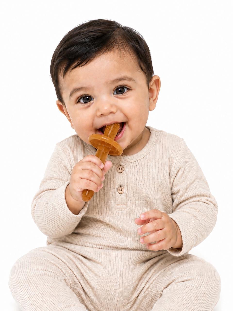 Silicone Baby Teether Pacifier – Soft & Safe Soothing Toy for Newborns
