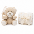 🧸 Teddy Pillow & Ultra Soft Baby Blanket Gift Set | Newborn Baby Gift