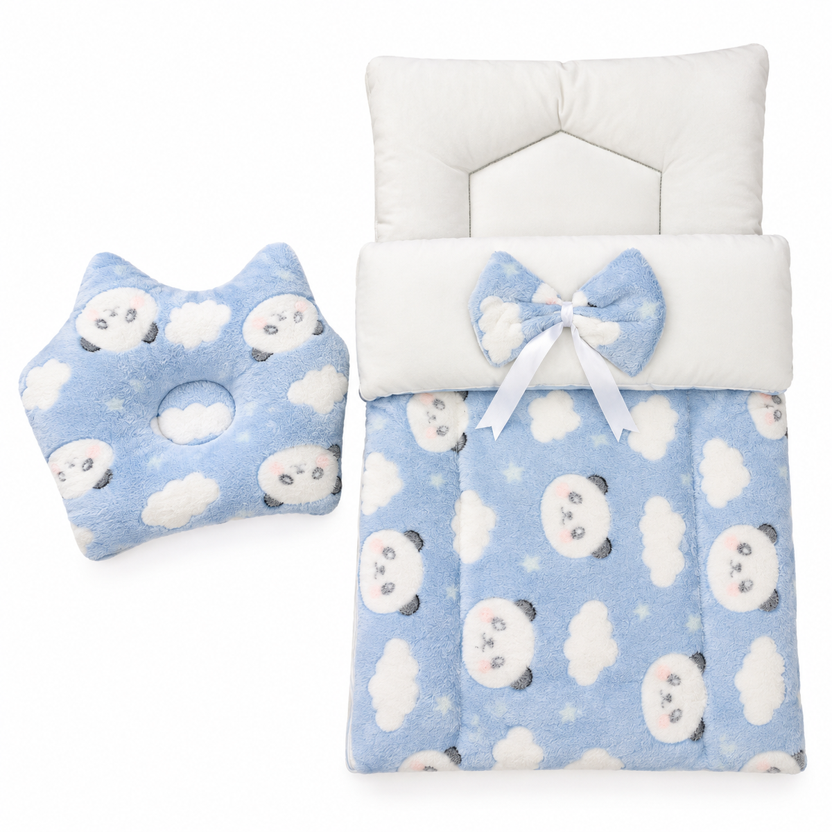 Premium Panda Soft LittleCloud™ Luxury Baby Bedding Set — Cozy & Adorable Bed Set