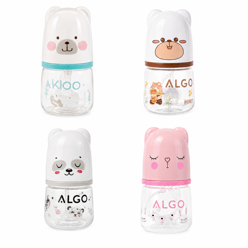 ALGO Cute Teddy Baby Feeding Bottle – 2oz / 60ml
