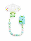 Premium Baby Pacifier with Silicone Beaded Clip | BPA-Free Soother Set