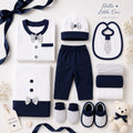 Luxury Newborn 11-Piece Gift Set – Navy Blue Edition