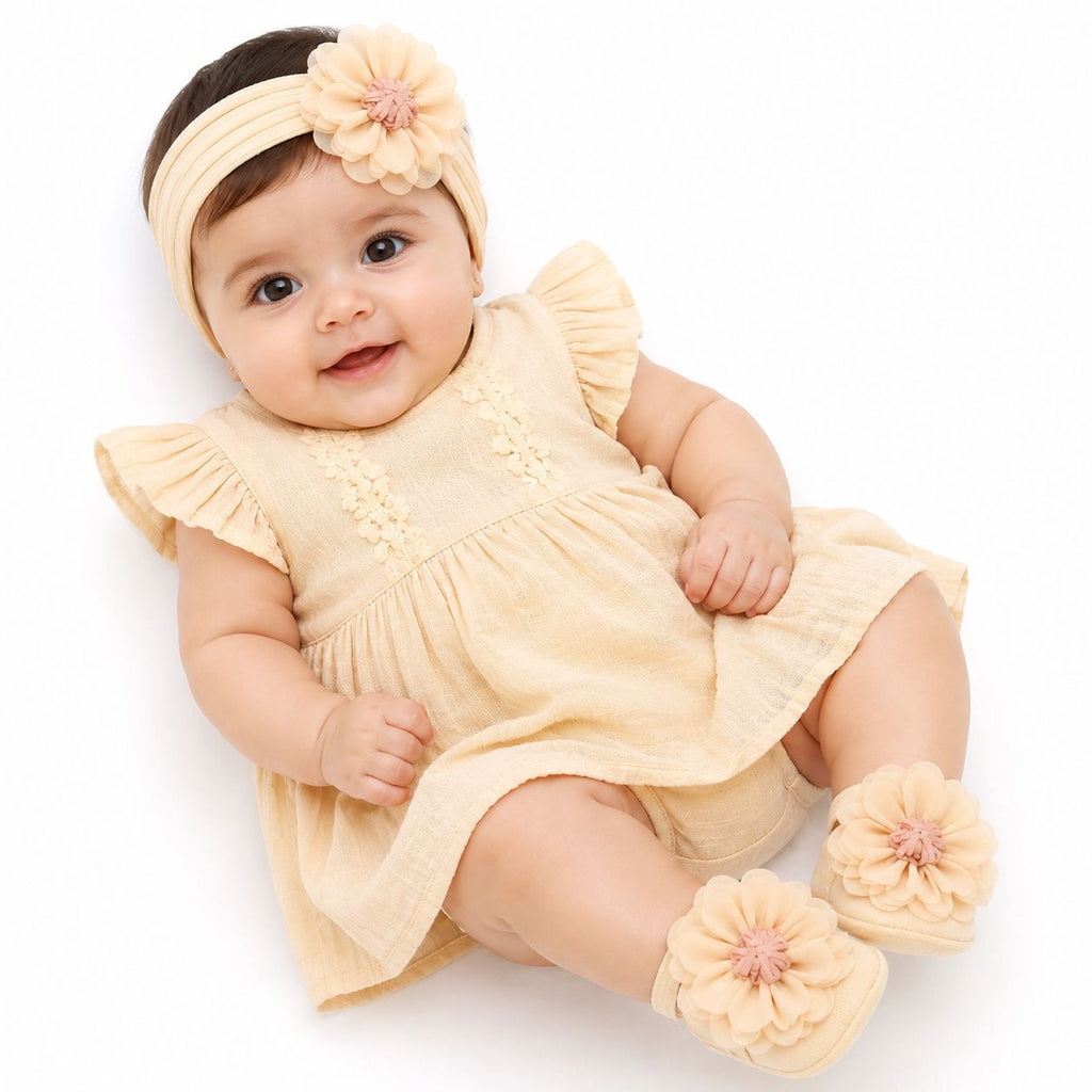 Baby Girls Headband & Shoes Set