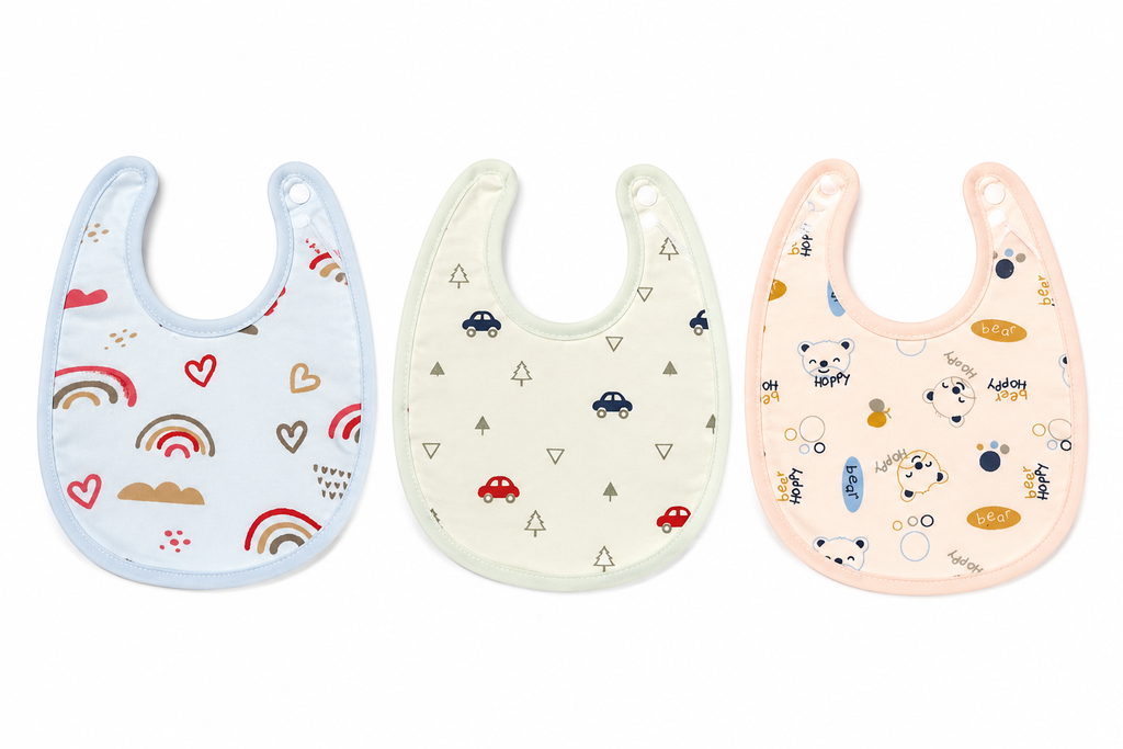 Ultra Soft Baby Bib Set of 3 - Medium
